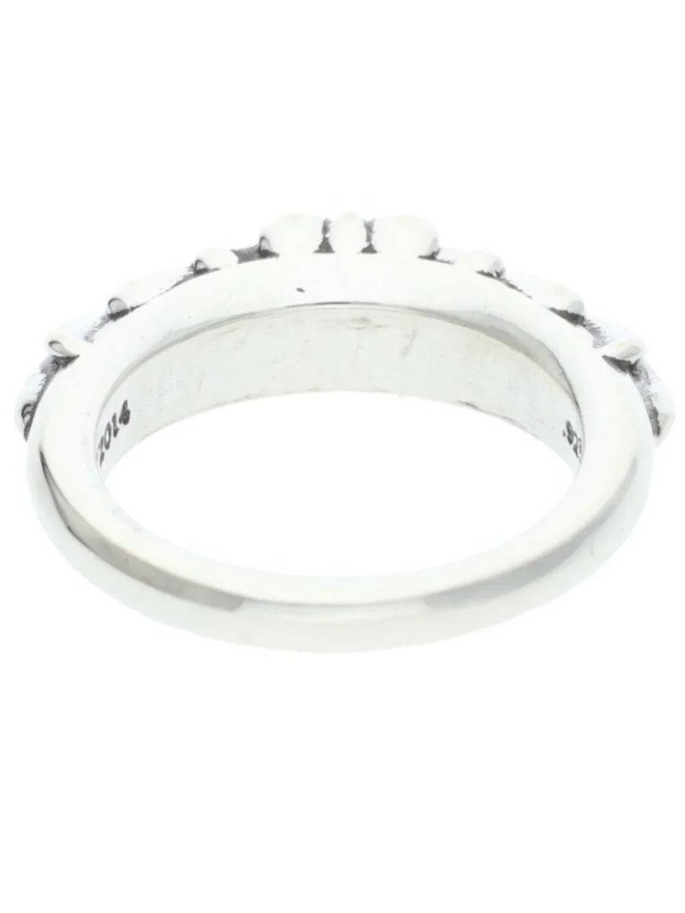 Chrome Hearts Baby Classic Floral Cross Silver Ring